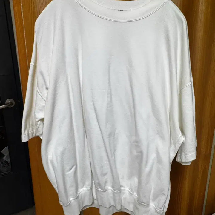 [BUNJANG] Auralee Super High Gauge Sweat P/O White / 오라리 슈퍼 하이 게이지 스웨트 빅 티 화이트