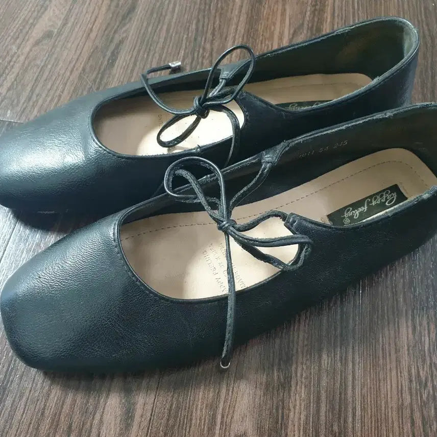 [BUNJANG] Black Lace-up Flat Shoes / (오늘특가)블랙 레이스업 플랫슈즈 검정단화