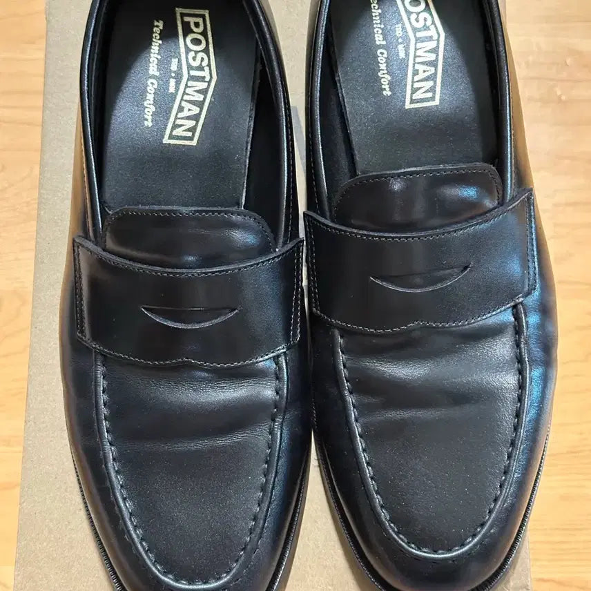[BUNJANG] Postman Typewriter Black Loafers / 포스트맨 타이프라이터 블랙 로퍼