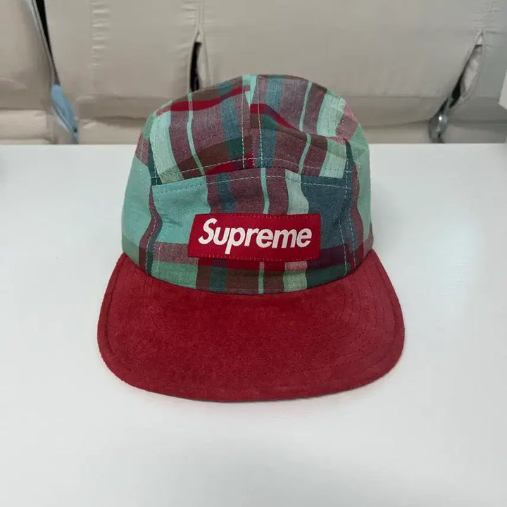 [BUNJANG] Supreme Check Camp Cap / 슈프림 체크 캠프캡