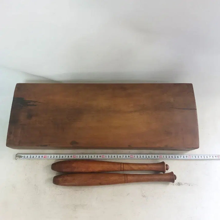 [BUNJANG] Bakdalwood Smoothing Set - Traditional Folk Item / 옛날 박달나무 다듬이 세트 - 민속품. 만물당