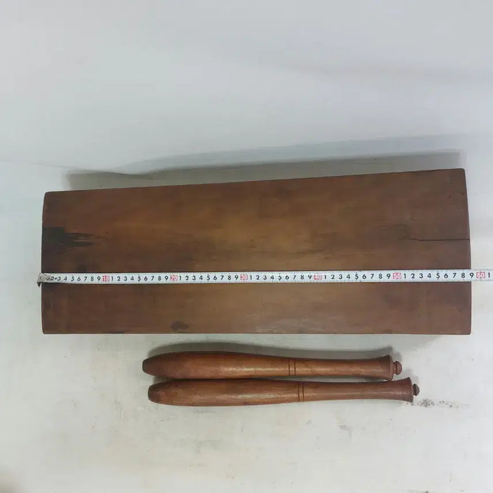 [BUNJANG] Bakdalwood Smoothing Set - Traditional Folk Item / 옛날 박달나무 다듬이 세트 - 민속품. 만물당
