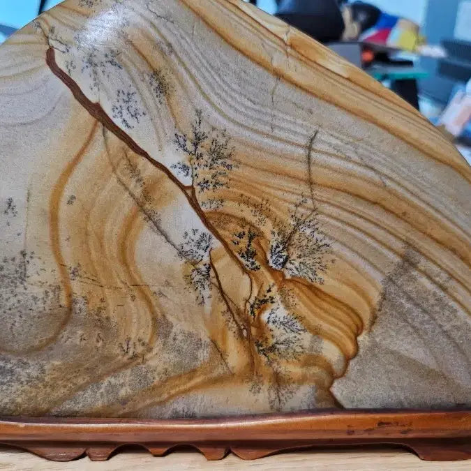 [BUNJANG] Rare Scholar Stone - "Landscape Painting" Style / 수석 팝니다. (자연 산수화)