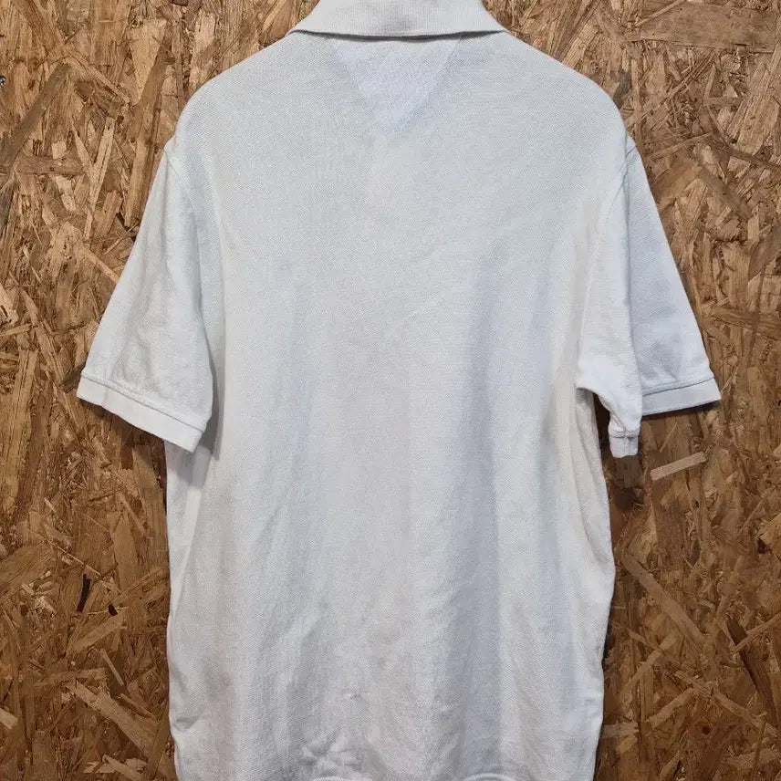 [BUNJANG] Tommy Hilfiger White Short Sleeve Polo T-Shirt PK / 타미힐피거 화이트 반팔 카라티 PK 티셔츠