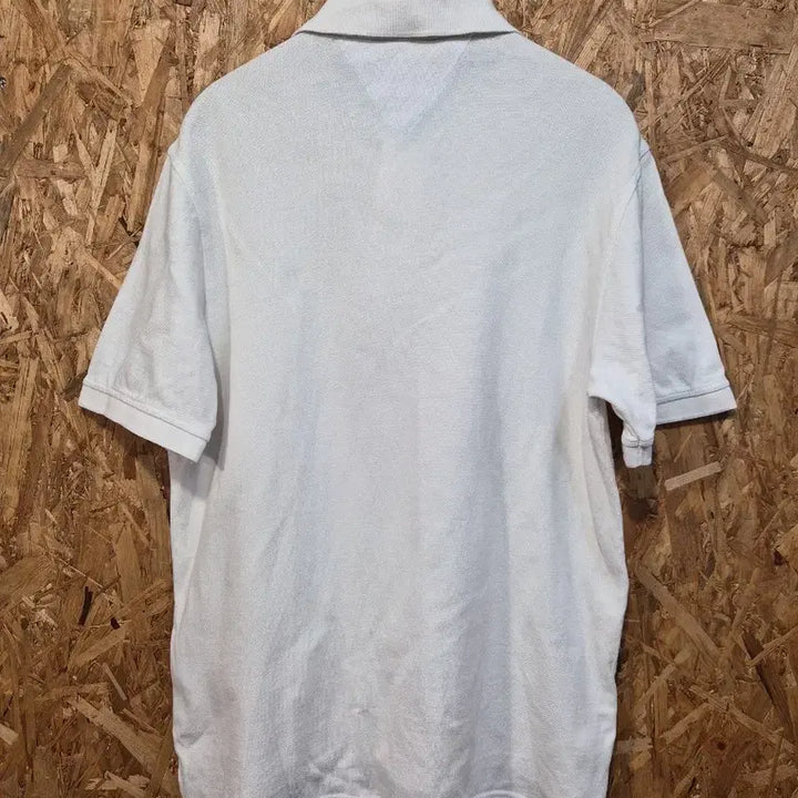 [BUNJANG] Tommy Hilfiger White Short Sleeve Polo T-Shirt PK / 타미힐피거 화이트 반팔 카라티 PK 티셔츠