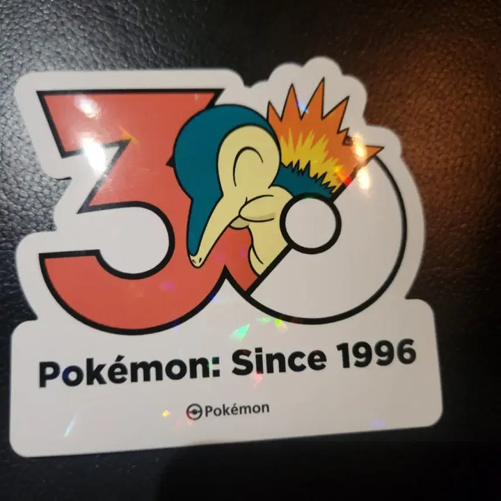 [BUNJANG] Pokemon 30th Anniversary Logo Sticker (Cyndaquil) / 포켓몬 30주년 로고 스티커 1165종 (브케인)