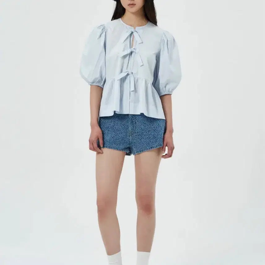 [BUNJANG] Ganni Denim Crochet Bucket Hat / GANNI 가니 데님 크로셰 벙거지 모자 새상품