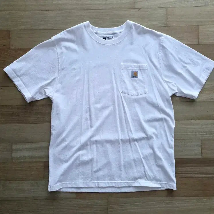 [BUNJANG] Carhartt White Logo Pocket T-Shirt / [신품급] 칼하트 반팔 티셔츠