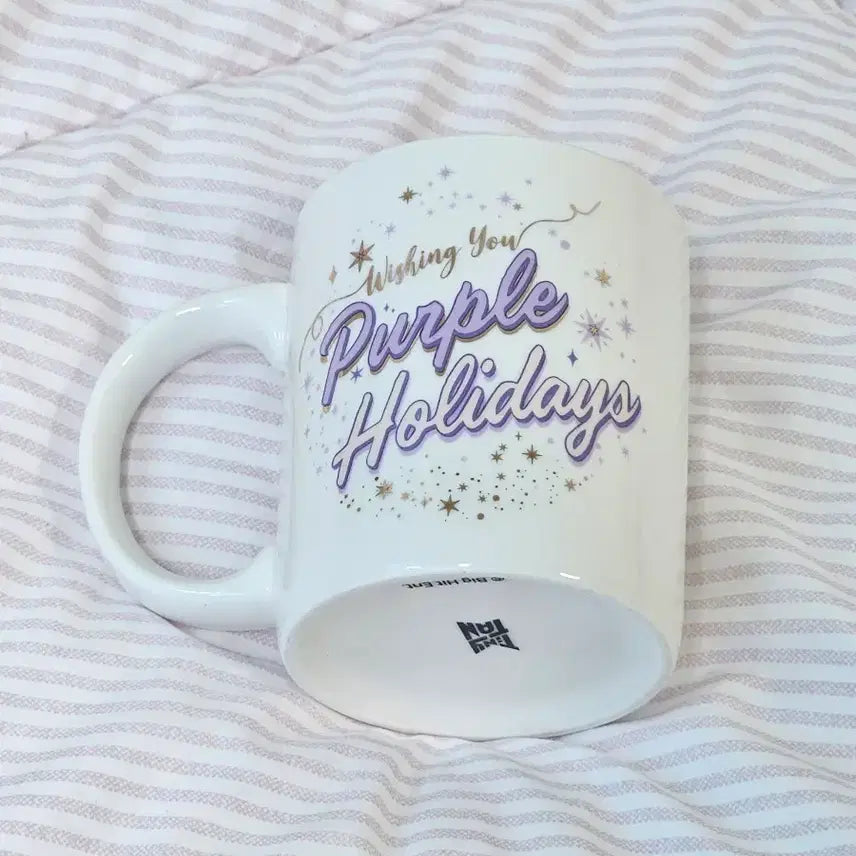 [BUNJANG] BTS TinyTAN Purple Holiday Theme Mug Cup Limited Goods / 방탄소년단 방탄 타이니탄TinyTAN 퍼플 홀리데이 테마 머그컵 한정굿즈