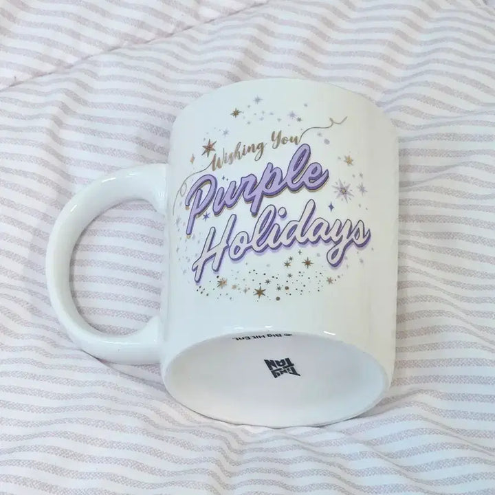 [BUNJANG] BTS TinyTAN Purple Holiday Theme Mug Cup Limited Goods / 방탄소년단 방탄 타이니탄TinyTAN 퍼플 홀리데이 테마 머그컵 한정굿즈