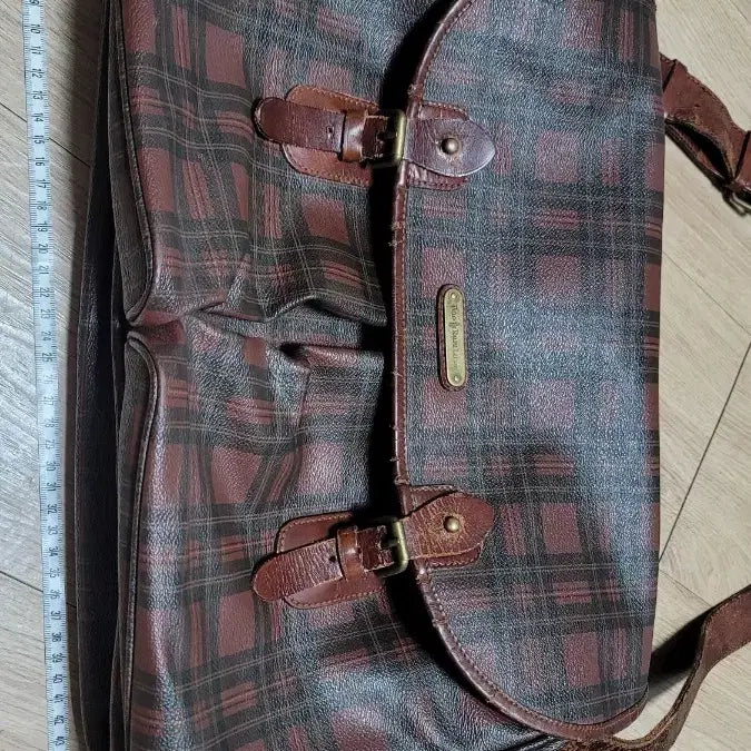 [BUNJANG] Polo Ralph Lauren Red Check Big Crossbody Bag / 폴로 랄프로렌 레드체크 빅 크로스백