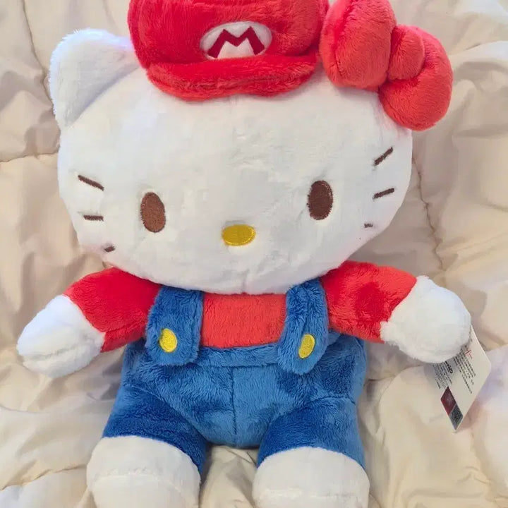 [BUNJANG] Sanrio Hello Kitty x Super Mario Collaboration Plush Doll / 헬로키티 마리오 콜라보 인형 봉제인형