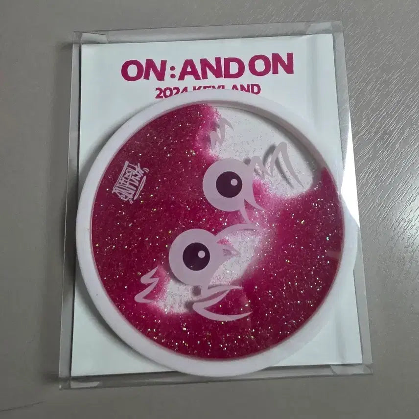 [BUNJANG] SHINee Key Keyland Gliter Coaster Photocard (Sealed) / 키 키랜드 복실이 온앤온 글리터 코스터 미개봉 포카