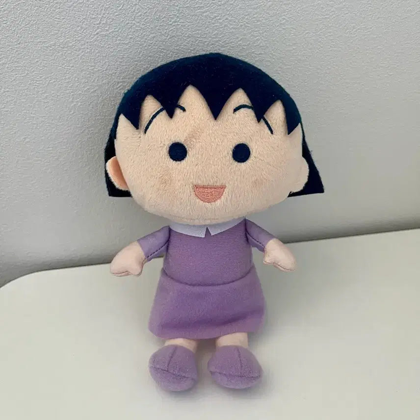 [BUNJANG] Chibi Maruko-chan Limited Edition Purple Dress Doll / (새제품) 마루코는 아홉살 한정 퍼플 원피스 인형