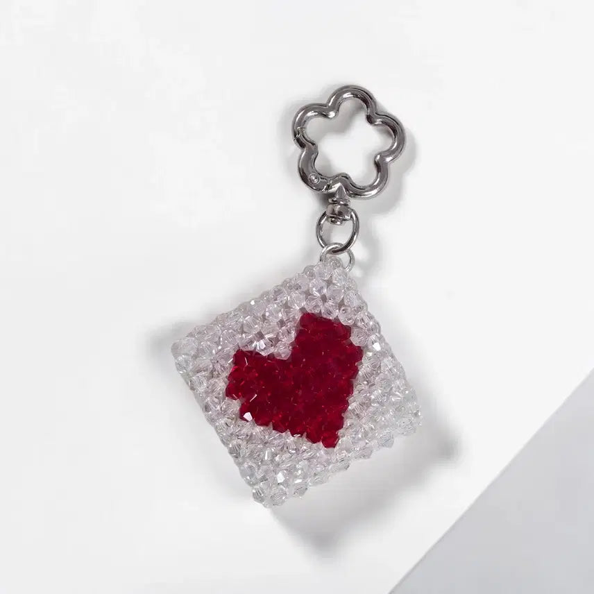 [BUNJANG] Crystal Charm Keychain / [키링]크리스탈 사랑의 부적