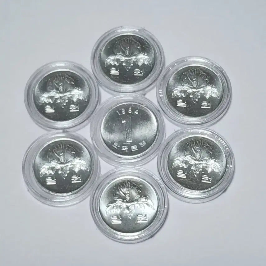 [BUNJANG] 1984 1 Won Coin Bundle Set (10 pieces) / 1984년    1원   7개 일괄