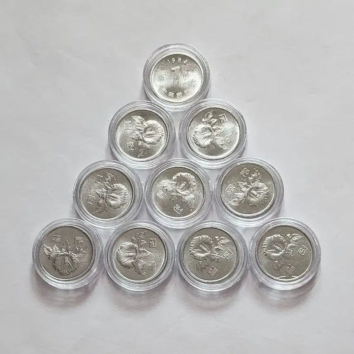 [BUNJANG] 1984 1 Won Coin Bundle (Special Year) / 1984년  1원 주화                10개 일괄 (특년도)