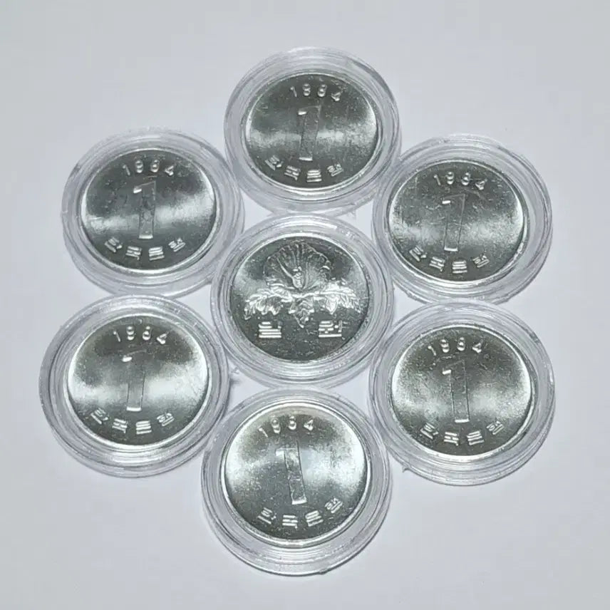 [BUNJANG] 1984 1 Won Coin Bundle Set (10 pieces) / 1984년    1원   7개 일괄