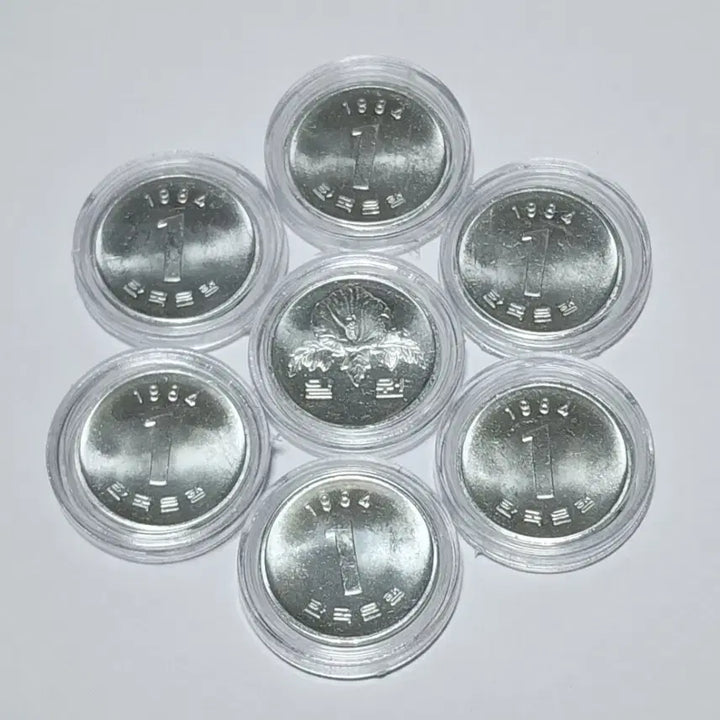 [BUNJANG] 1984 1 Won Coin Bundle Set (10 pieces) / 1984년    1원   7개 일괄