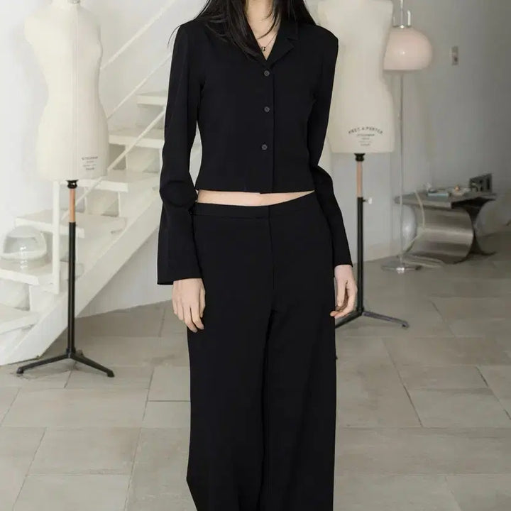 [BUNJANG] Verde Osido Little Shirt-Jacket Wool, Viscose (Black) / 베르데오시도 Little Shirt-Jacket 울, 비스코스 (Blac