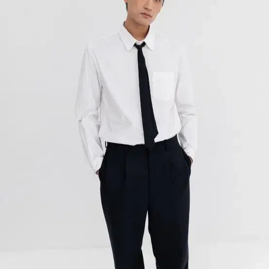 [BUNJANG] Pottery One Pleats Fine Wool Pants Dark Navy Size 3 / 포터리 원 플리츠 파인 울 팬츠 다크네이비 3사이즈