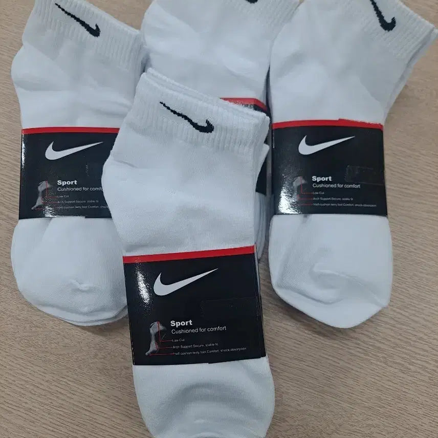 [BUNJANG] Nike White Ankle Socks (20 Pairs) / 나이키 흰색 발목양말