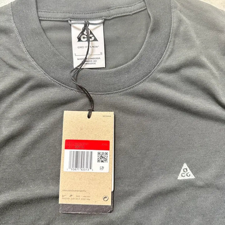 [BUNJANG] Nike ACG Goat Rocks Longsleeve Dark Smoke Grey L / 나이키 ACG 고트 락스 롱슬리브 다크스모크 그레이 L 사이즈 판매