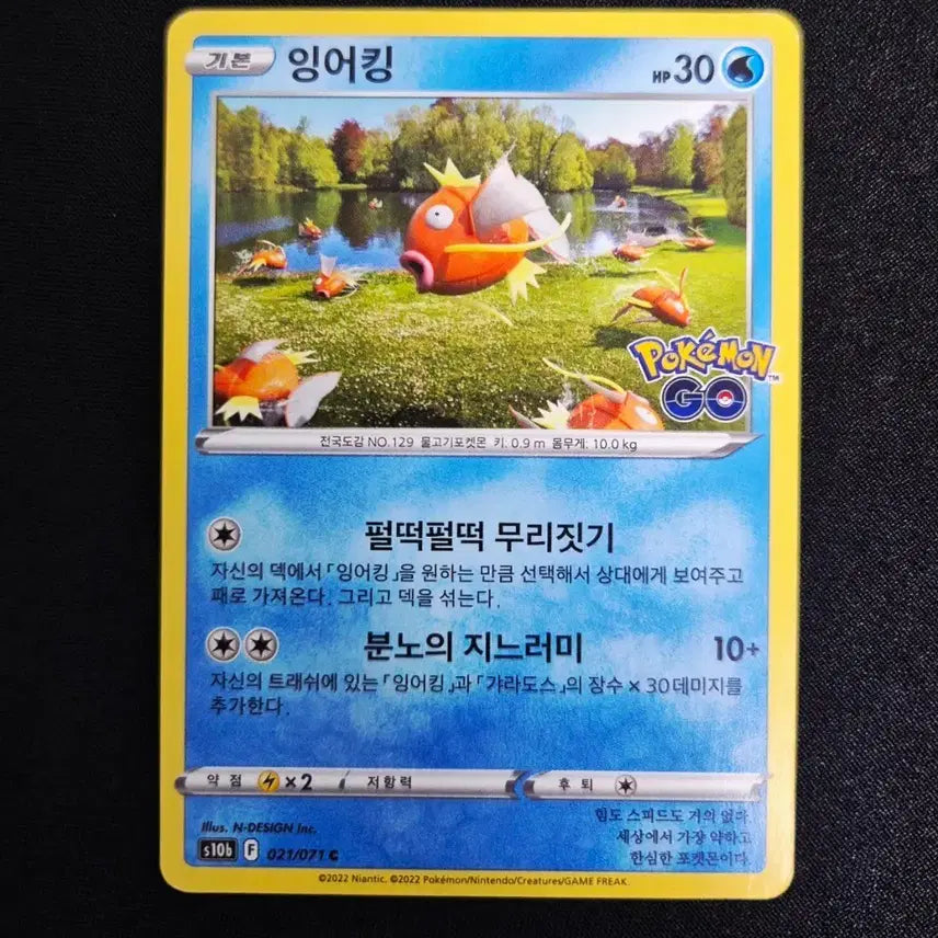 [BUNJANG] Pokemon GO Magikarp Card / 포켓몬고 잉어킹 카드