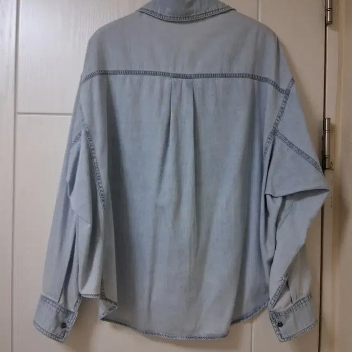 [BUNJANG] Sisley Denim Shirt Blue (New) / 씨슬리 데님 셔츠 블루(새상품)