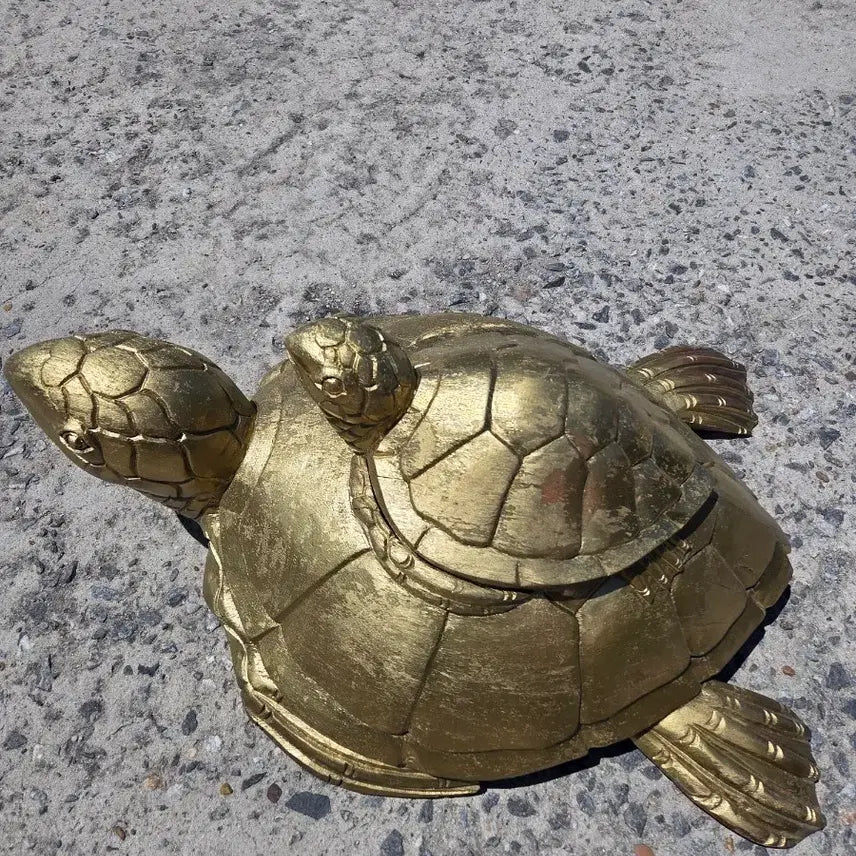 [BUNJANG] Wooden Golden Turtle Ornament / 나무 황금 거북이 장식품  6만