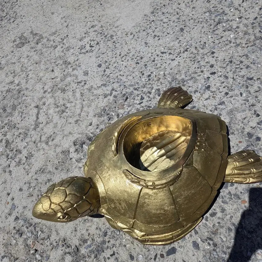 [BUNJANG] Wooden Golden Turtle Ornament / 나무 황금 거북이 장식품  6만
