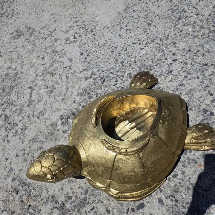 [BUNJANG] Wooden Golden Turtle Ornament / 나무 황금 거북이 장식품  6만