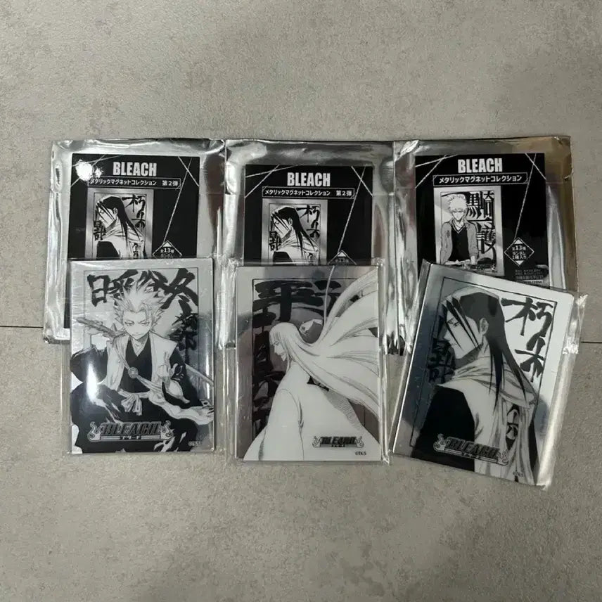 [BUNJANG] Bleach Jump Shop Metallic Magnet - Toshiro / 미개봉 점프샵 블리치 메탈릭 마그넷 신지, 뱌쿠야, 토시로