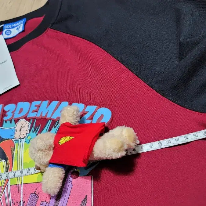 [BUNJANG] 13DE MARZO Superman Bear Raglan T-shirt / 13DE MARZO 슈퍼맨 맨투맨 레글런 티셔츠 오버 스타일