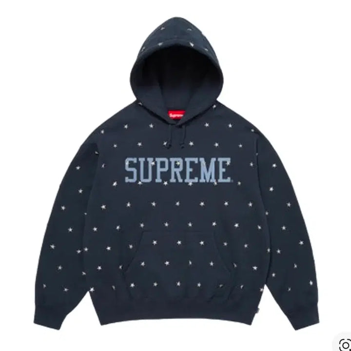 [BUNJANG] Supreme Star Stud Hoodie Navy M / M 슈프림 스타 스터드 후드 네이비