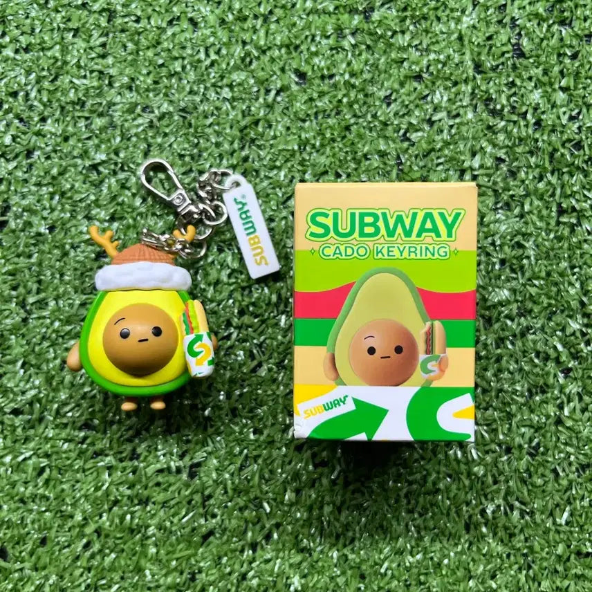 [BUNJANG] Subway Avocado Keychain (Baseball Cap, Rudolph, Santa) / 써브웨이 아보카도 키링 (캡모자, 루돌프, 산타)
