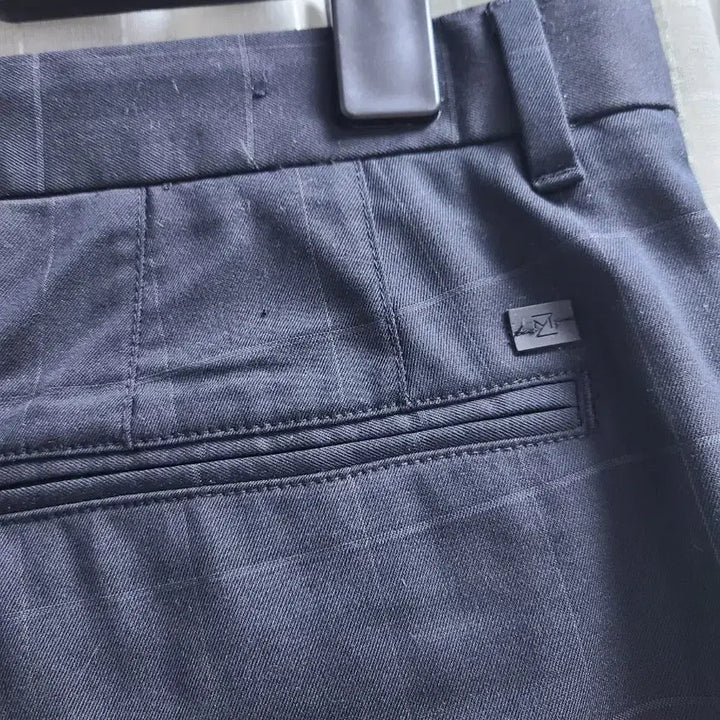 [BUNJANG] Zaraman Navy Check Suit Pants Slacks / 자라맨 네이비 체크 정장 바지 슬랙스