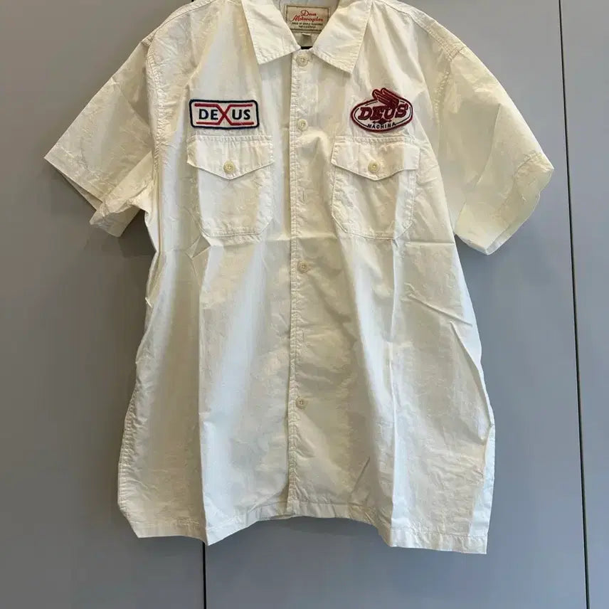 [BUNJANG] Deus Ex Machina Short Sleeve Shirt Ivory / deus 데우스 엑스 마키나 셔츠