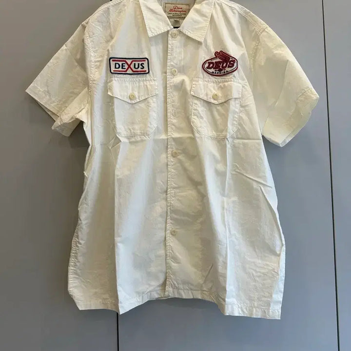 [BUNJANG] Deus Ex Machina Short Sleeve Shirt Ivory / deus 데우스 엑스 마키나 셔츠