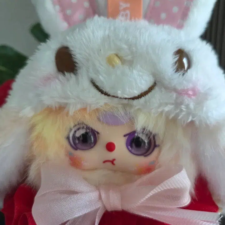 [BUNJANG] Baby Three Flower Custom Rabbit Hat Plush Doll / 베이비쓰리 플라워 커스텀