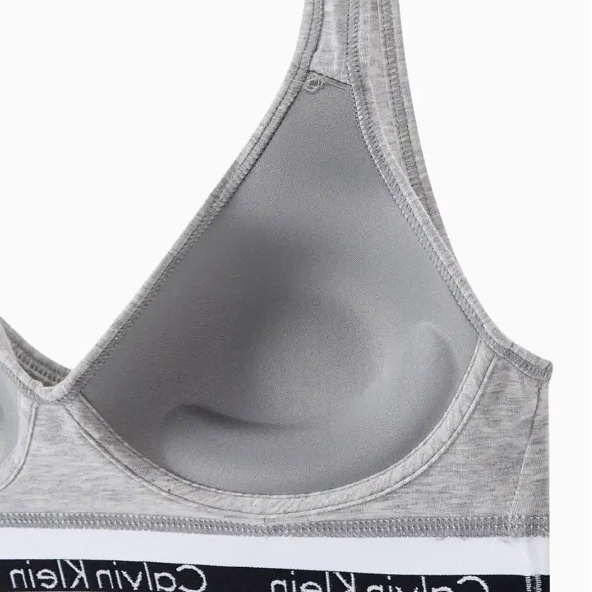 [BUNJANG] Calvin Klein Icon Cotton Modal Scoopback Bralette Grey L / 캘빈클라인 아이콘 코튼 모달 스쿱백 브라렛 그레이 L