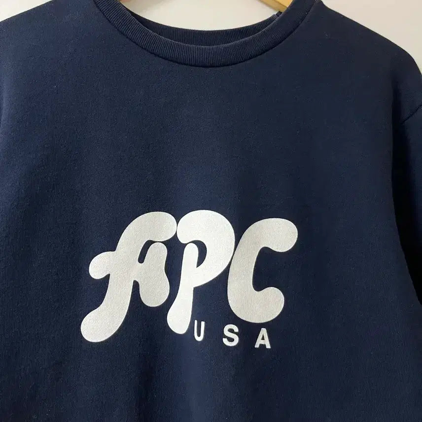 [BUNJANG] A.P.C. USA Crewneck Sweatshirt Navy XS / 아페세 맨투맨 APC USA