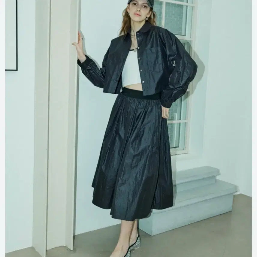 [BUNJANG] Codes Combine Glossy Shirt Jacket / 코데즈컴바인 글로시 셔켓