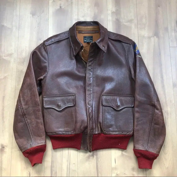 [BUNJANG] Real McCoy A-2 Aero Leather Reproduction Jacket / 리얼맥코이 a-2 자켓