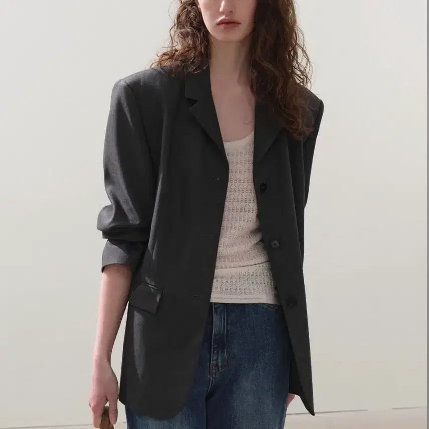 [BUNJANG] SIE Classic Tailored Jacket Charcoal XS / [새상품/택o/XS사이즈]시에 로에 클래식 테일러드 자켓 차콜