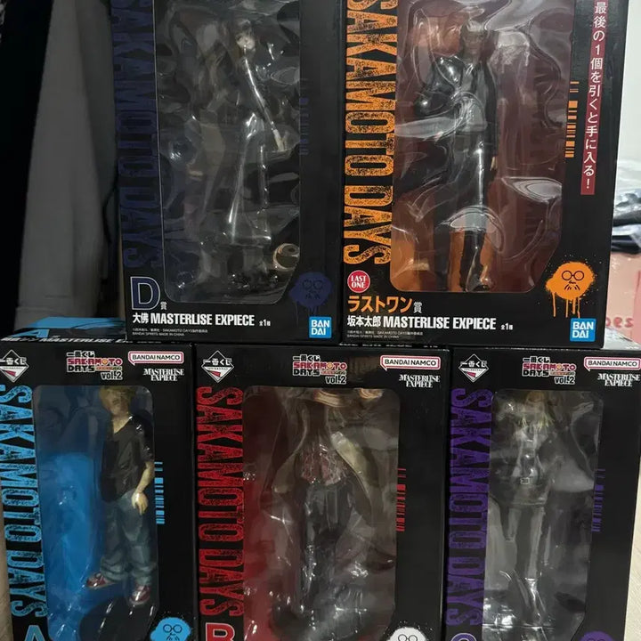 [BUNJANG] Sakamoto Days 5-Character Figure Set (Taro, Nagumo, Osaragi, Shishiba, Shin) / 사카모토데이즈 피규어 5종 (타로, 나구모, 오사라기, 시시바, 신)
