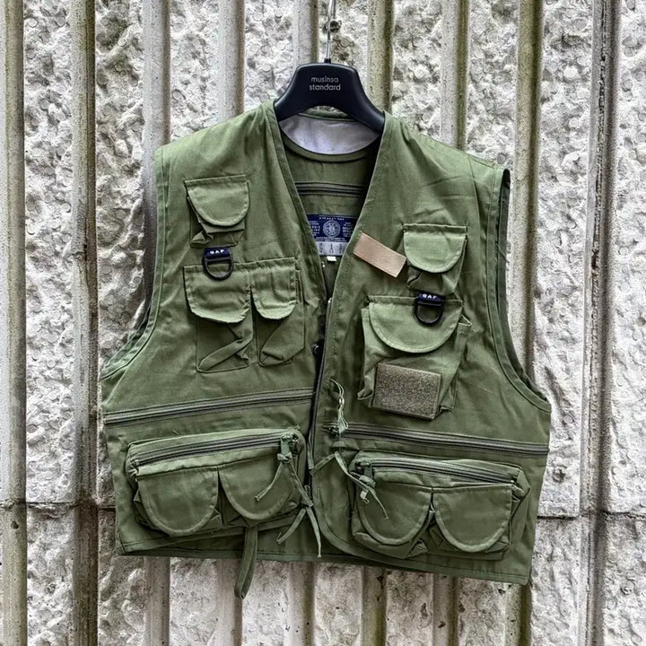 [BUNJANG] GAP Outdoor Camping Vest L Khaki / GAP 갭 아웃도어 캠핑 조끼 [L,등산,낚시,밀리터리]