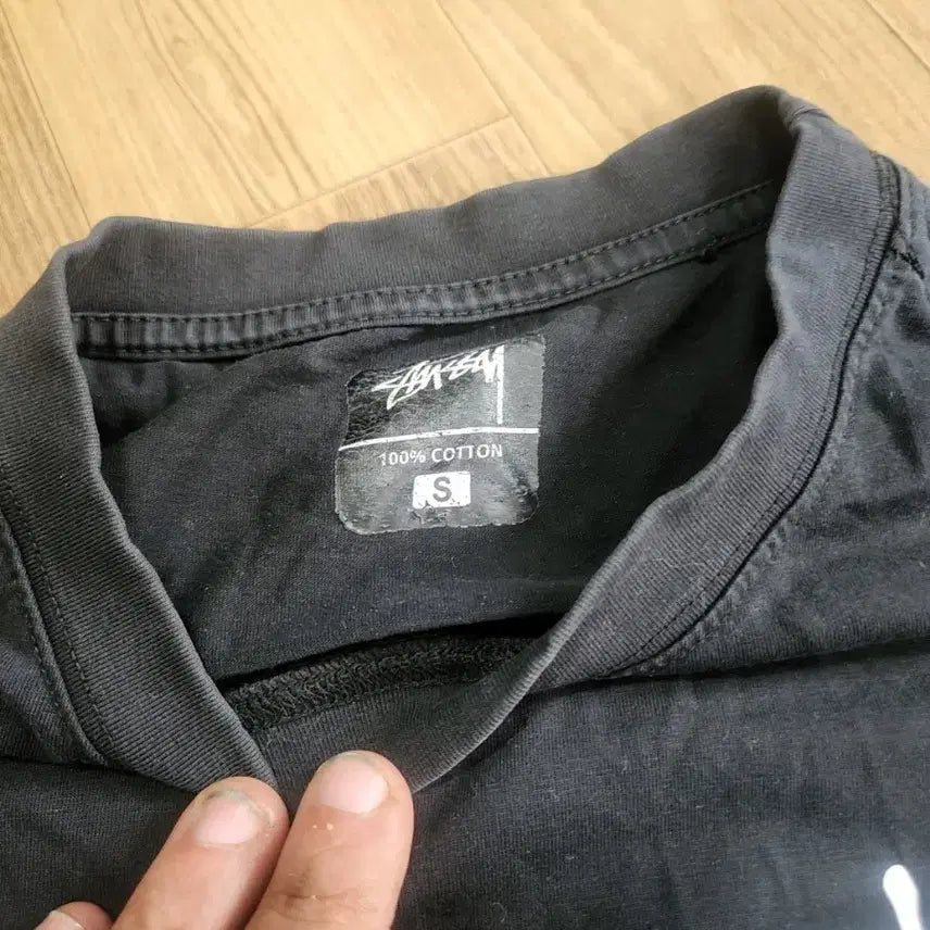 [BUNJANG] Stussy Black Short Sleeve T-Shirt / 스투시 블랙 반팔 티셔츠