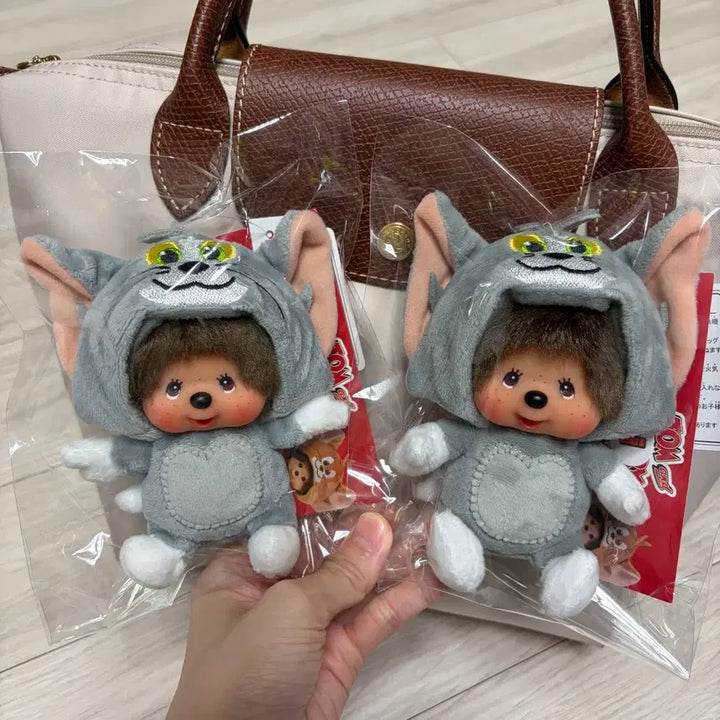 [BUNJANG] Tom and Jerry Monchhichi Keyring (Tom Version) / 새상품) 톰과제리 몬치치 키링 정품