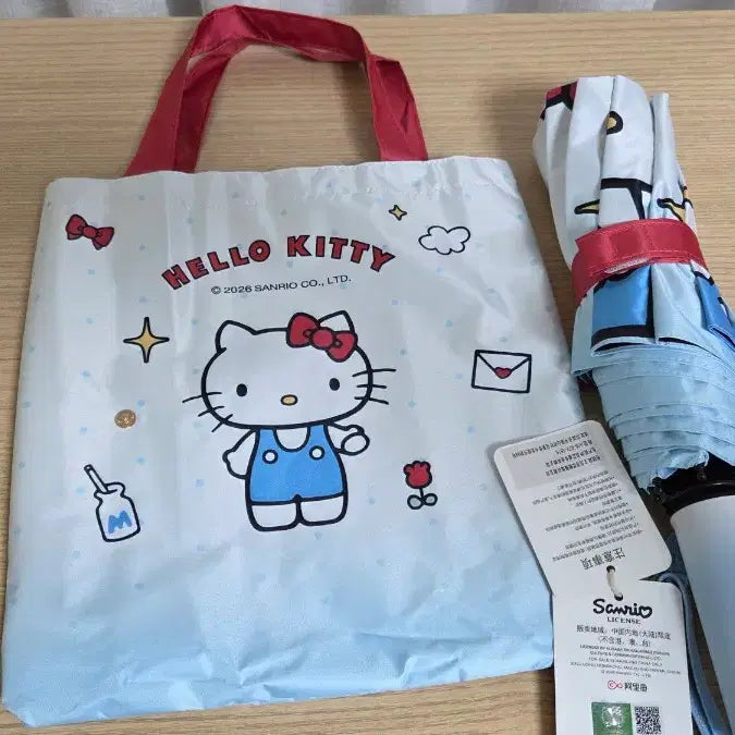 [BUNJANG] Sanrio Hello Kitty / My Melody / Pochacco Umbrella Set with Charms / 헬로키티/마이멜로디 양우산 세트